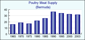 Bermuda. Poultry Meat Supply