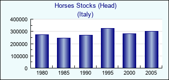 Italy. Horses Stocks (Head)