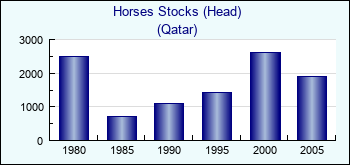 Qatar. Horses Stocks (Head)