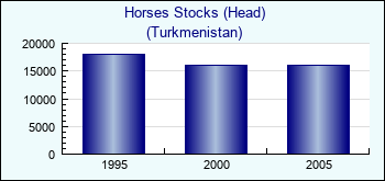 Turkmenistan. Horses Stocks (Head)