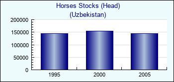 Uzbekistan. Horses Stocks (Head)