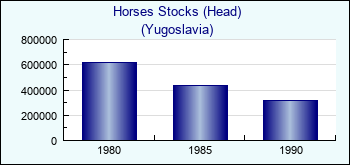 Yugoslavia. Horses Stocks (Head)