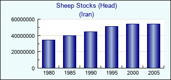 Iran. Sheep Stocks (Head)