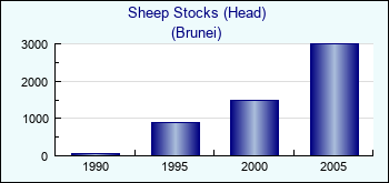 Brunei. Sheep Stocks (Head)