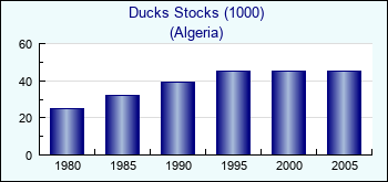 Algeria. Ducks Stocks (1000)