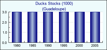Guadeloupe. Ducks Stocks (1000)