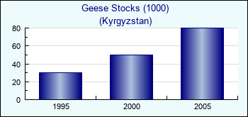 Kyrgyzstan. Geese Stocks (1000)