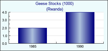 Rwanda. Geese Stocks (1000)