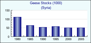 Syria. Geese Stocks (1000)